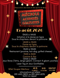 Activités lors de la journée Méchoui du 15 août 2026