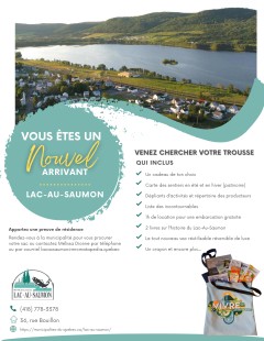 Trousse des nouveaux arrivants au Lac-au-Saumon