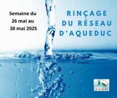 Rinçage du réseau d'aqueduc