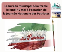 Fermeture du bureau municipal