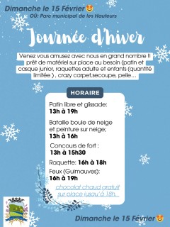1. Journée d'hiver