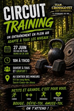 CIRCUIT TRAINING - 27 JUIN 2026 - ACTIVITÉ POUR TOUS!