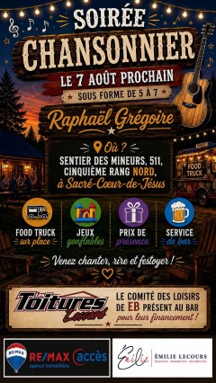5 à 7 au Sentier des mineurs
