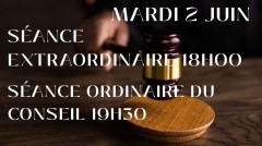 2026-05-21 Séance ordinaire et extraordinaire du conseil, mardi le 2 juin 