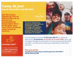 Camp de jour Saint-Geneviève-de-Berthier