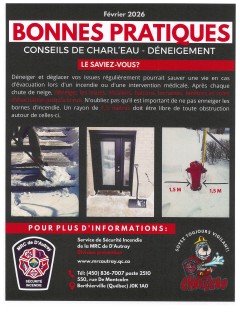 Conseil de charl'eau - Bonne pratique de déneigement