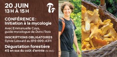 Conférence initiation à la mycologie au Parc des Chutes