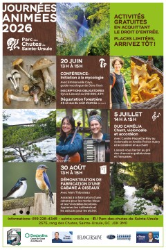 JOURNÉES ANIMÉES AU PARC DES CHUTES 2026