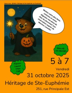 5 à 7 Vendredi 31 octobre 2025